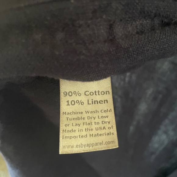 ESBY Baronne Linen Duster XS in Navy - Picture 5 of 8